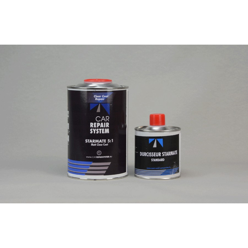 Bombe de peinture Noir Mat Bicomposants (2K Polyuréthane